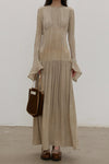 Mutedance 25 Spring/Summer Sheep Wool Waist Dress MD-MD25SS34-BEIGE MD25SS35